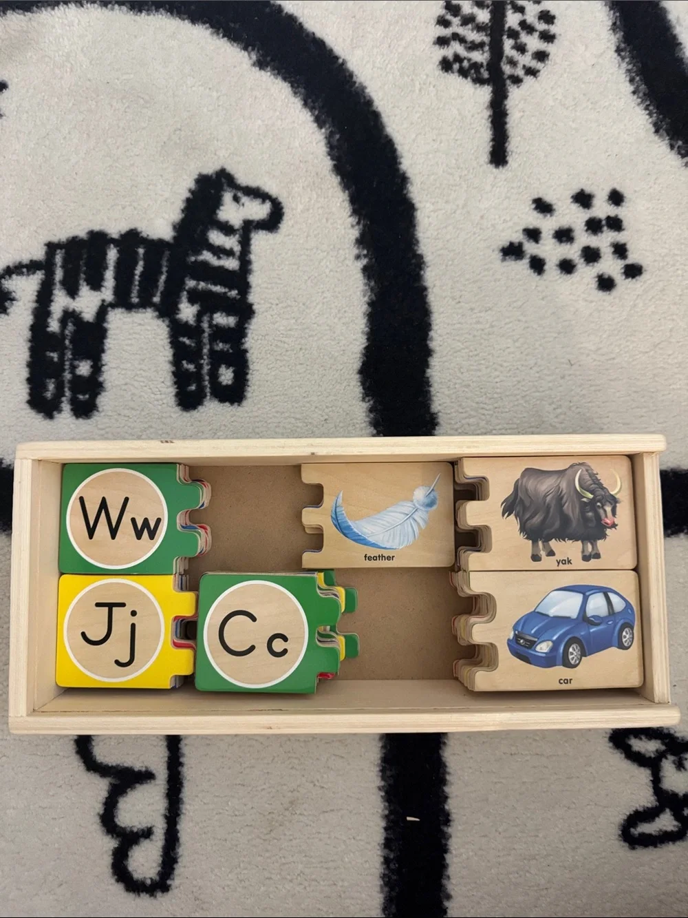 Melissa & Doug Wooden Alphabet Matching Puzzles
